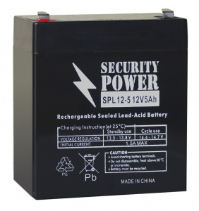 Аккумуляторная батарея Security Power SPL 12-5 F2 12V/5Ah