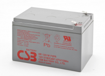 картинка Аккумуляторная батарея CSB HR 1251W F2 12V/12Ah от Кипер Трэйд