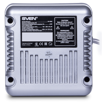 картинка Стабилизатор напряжения SVEN AVR VR-V600 (200W) от Кипер Трэйд