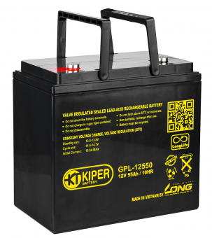 картинка Аккумуляторная батарея Kiper GPL-12550 12V/55Ah от Кипер Трэйд