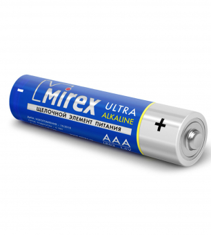картинка Элемент питания 1,5V AAA/LR03 Mirex Alkaline 4SH от Кипер Трэйд