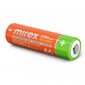 картинка Аккумуляторная батарея AA/HR6 1,2V/2700mAh Mirex 4BP от Кипер Трэйд