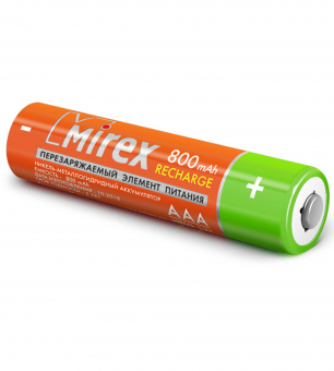 картинка Аккумуляторная батарея AAA/HR03 1,2V/800mAh Mirex 4BP от Кипер Трэйд