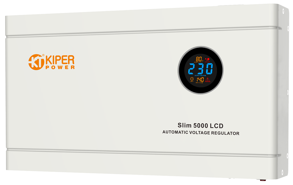 картинка Стабилизатор напряжения Kiper Power Slim 5000 LCD (5000VA/3000W) от Кипер Трэйд