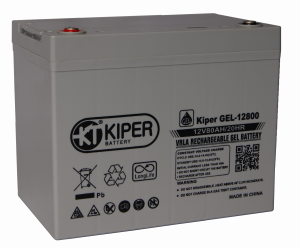 картинка Аккумуляторная батарея гелевая Kiper GEL-12800 12V/80Ah от Кипер Трэйд
