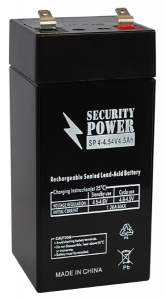 картинка Аккумуляторная батарея Security Power SP 4-4,5 F1 4V/4.5Ah от Кипер Трэйд