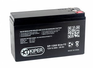 картинка Аккумуляторная батарея Kiper GP-1260Slim F2 12V/6Ah от Кипер Трэйд