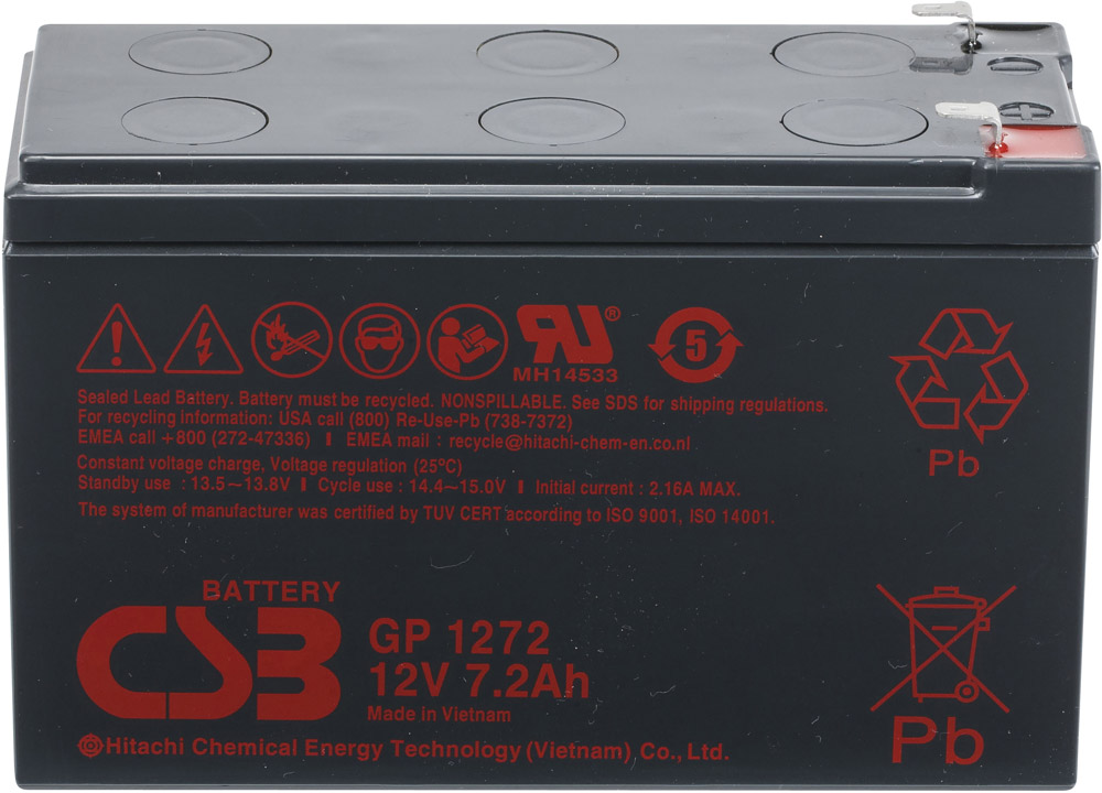 Аккумуляторная батарея CSB GP 1272 F2 12V/7.2Ah (8Ah), GP серия  .