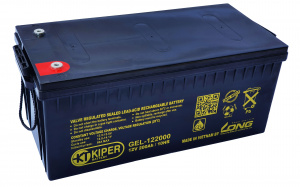 картинка Аккумуляторная батарея гелевая Kiper GEL-122000 12V/200Ah от Кипер Трэйд