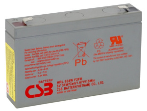 Аккумуляторная батарея CSB HRL 634W F2 FR 6V/9Ah
