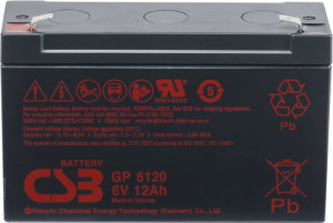 картинка Аккумуляторная батарея CSB GP 6120 F1 6V/12Ah от Кипер Трэйд
