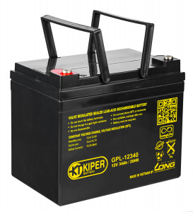картинка Аккумуляторная батарея Kiper GPL-12340 12V/34Ah от Кипер Трэйд