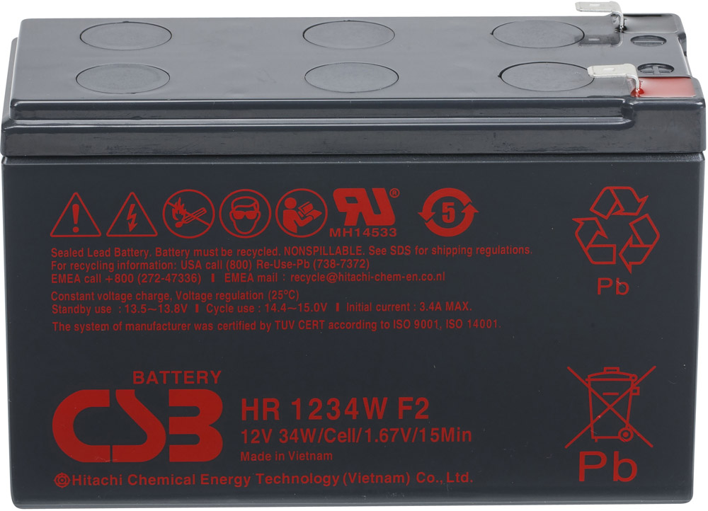  батарея CSB HR 1234W F2 12V/9Ah, HR серия  в .