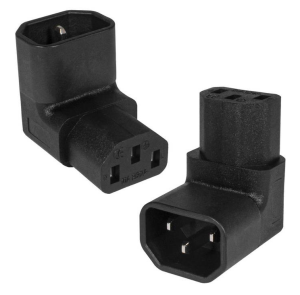 картинка Разъём питания AC-040 переходник с поворотом на 90 градусов IEC C14-C13 от Кипер Трэйд