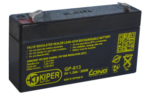 картинка Аккумуляторная батарея Kiper GP-613 F1 6V/1.3Ah от Кипер Трэйд