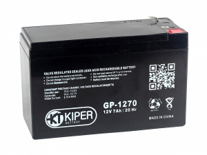картинка Аккумуляторная батарея Kiper GP-1270 F1 12V/7Ah от Кипер Трэйд