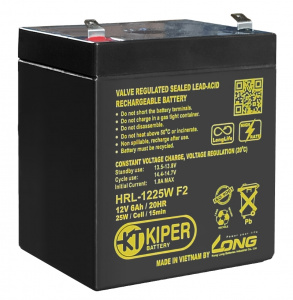 картинка Аккумуляторная батарея Kiper HRL-1225W F2 12V/6Ah от Кипер Трэйд