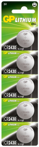 картинка Элемент питания 3V CR2430 GP Lithium 5BP от Кипер Трэйд