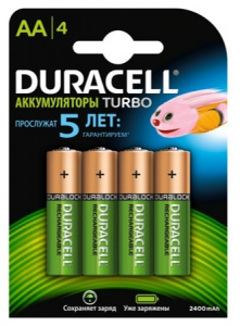 Аккумуляторная батарея DURACELL AA 2500mAh 4BP