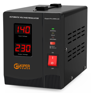 картинка Стабилизатор напряжения Kiper Power Expert Pro 2000 LCD (2000VA/1200W) от Кипер Трэйд