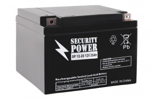 картинка Аккумуляторная батарея Security Power SP 12-26 12V/26Ah от Кипер Трэйд