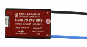 Плата BMS Li-Ion 7S30A 24V 30A