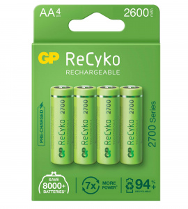 Аккумуляторная батарея AA/HR6 1,2V/2700mAh GP 4BP