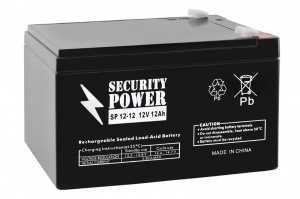 картинка Аккумуляторная батарея Security Power SP 12-12 F1 12V/12Ah от Кипер Трэйд