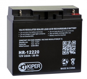 картинка Аккумуляторная батарея Kiper HR-12220 12V/22Ah от Кипер Трэйд
