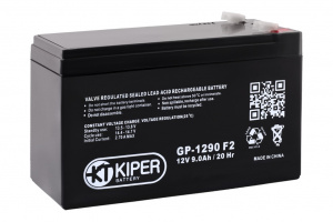 картинка Аккумуляторная батарея Kiper GP-1290 F2 12V/9Ah от Кипер Трэйд