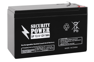 картинка Аккумуляторная батарея Security Power SP 12-9 F1 12V/9Ah от Кипер Трэйд