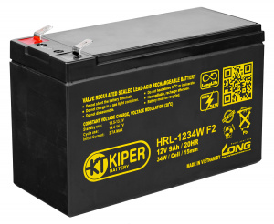 картинка Аккумуляторная батарея Kiper HRL-1234W F2 12V/9Ah от Кипер Трэйд