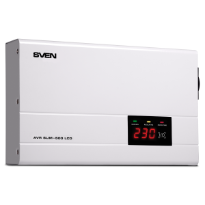 Стабилизатор напряжения SVEN AVR SLIM-500 LCD (500VA/400W)