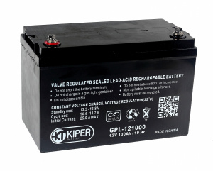 картинка Аккумуляторная батарея Kiper GPL-121000 12V/100Ah от Кипер Трэйд