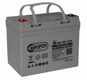 картинка Аккумуляторная батарея гелевая Kiper GEL-12330 12V/33Ah от Кипер Трэйд