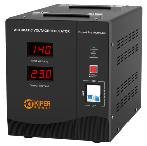 картинка Стабилизатор напряжения Kiper Power Expert Pro 10000 LCD (10000VA/6000W) от Кипер Трэйд
