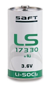 Элемент питания 3,6V 2/3А SAFT LS17330