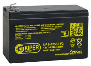 картинка Аккумуляторная батарея Kiper UPS-12580 F2 12V/10.5Ah от Кипер Трэйд