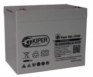 картинка Аккумуляторная батарея гелевая Kiper GEL-12900 12V/90Ah от Кипер Трэйд