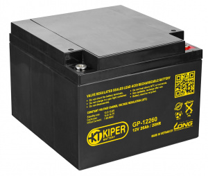 картинка Аккумуляторная батарея Kiper GP-12260 12V/26Ah от Кипер Трэйд
