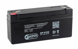 картинка Аккумуляторная батарея Kiper GP-633 S F1 6V/3.3Ah от Кипер Трэйд
