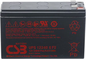 Аккумуляторная батарея CSB UPS 12240 6 F2 12V/5Ah Slim