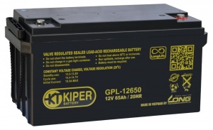 картинка Аккумуляторная батарея Kiper GPL-12650 12V/65Ah от Кипер Трэйд