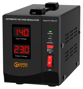 картинка Стабилизатор напряжения Kiper Power Expert Pro 1000 LCD (1000VA/600W) от Кипер Трэйд