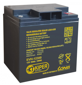 картинка Аккумуляторная батарея Kiper EVH-12300 12V/30Ah от Кипер Трэйд