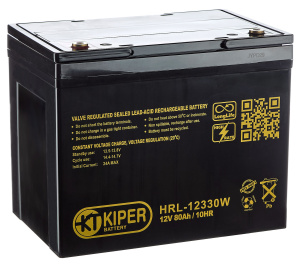 картинка Аккумуляторная батарея Kiper HRL-12330W 12V/80Ah от Кипер Трэйд
