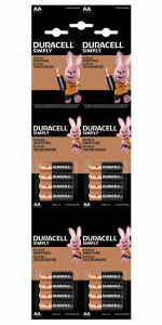 Элемент питания 1,5V AA/LR6 Duracell 4x4BP