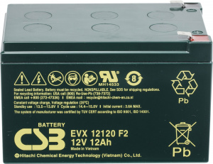 картинка Аккумуляторная батарея CSB EVX 12120 F2 12V/12Ah от Кипер Трэйд