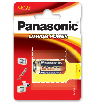 картинка Элемент питания 3V CR123A Panasonic Lithium 1BP от Кипер Трэйд