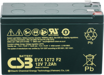 Аккумуляторная батарея CSB EVX 1272 F2 12V/7.2Ah